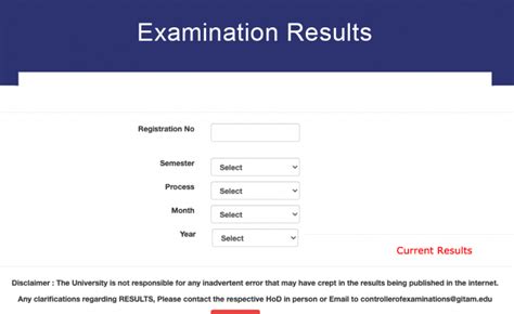 gitam results login|Results .